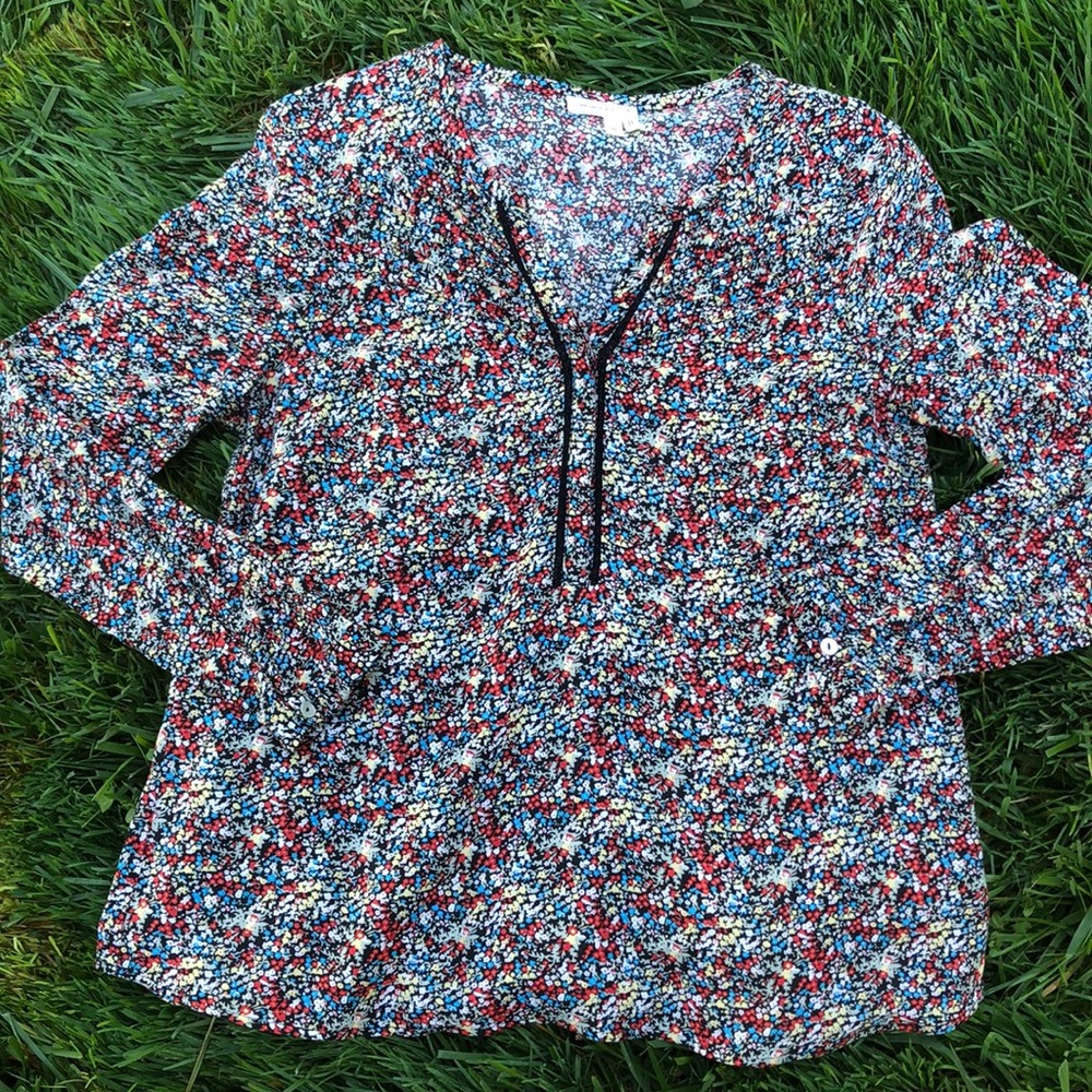 🌺 Meadow Rue for Anthropologie Floral L/S Top XS! - Picture 3 of 11